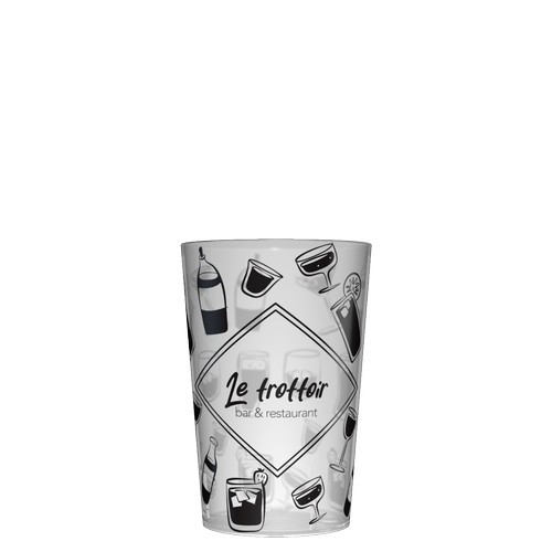 Personalised 28 cl Reusable Plastic Cup - Digital Print<BR> Personalised 28 cl Reusable Plastic Cup - Digital Print<BR>