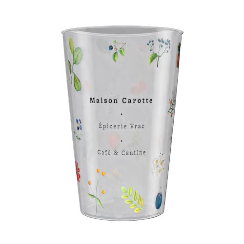 Personalised 50 cl Reusable Plastic Pint Cup - Digital Printing