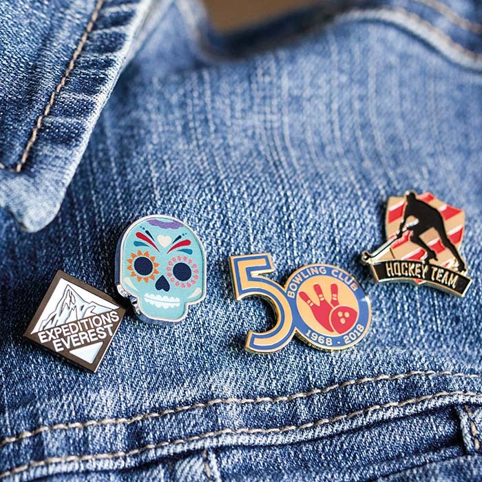 Pin's en métal et marquage émail
