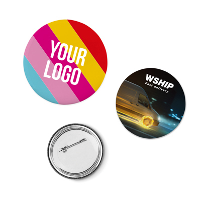Badge en quadrichromie de forme ronde, PROPULZ, Objets publicitaires personnalisés