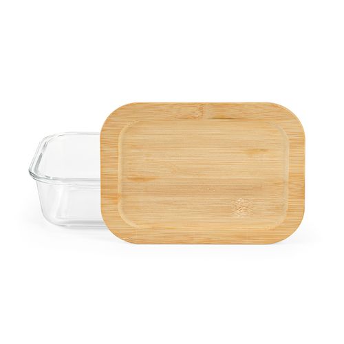 Boîte repas Van Gogh 1000,verre borosilicaté et bambou 1090 ml