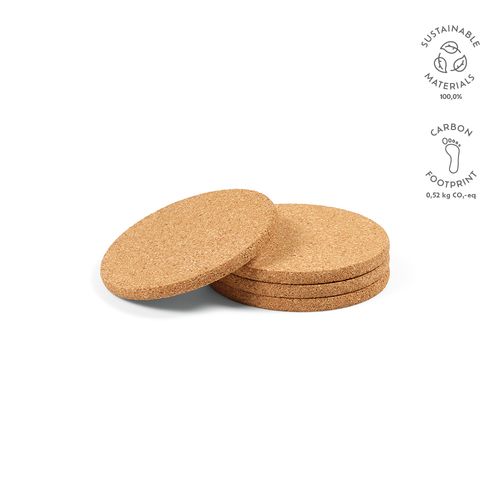 Sous-verres Modigliani en liège, set de 4 - 2