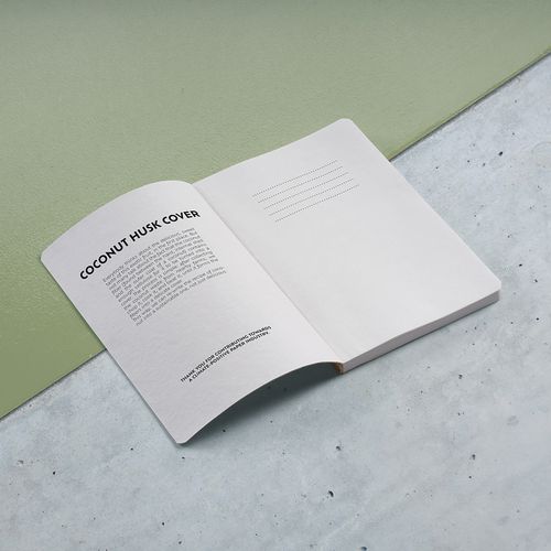 Carnet Fitzgerald couverture en coco, 196p recyclées 80g/m²