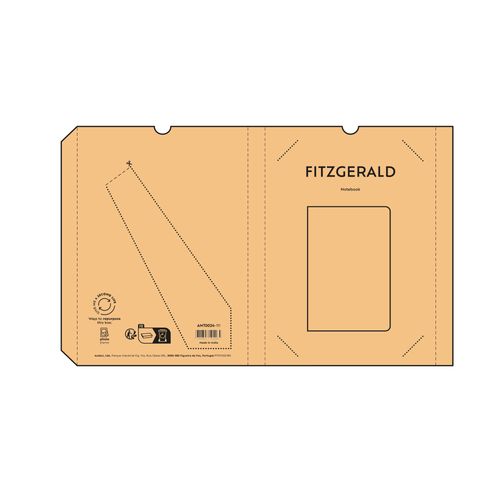 Carnet Fitzgerald couverture en coco, 196p recyclées 80g/m²