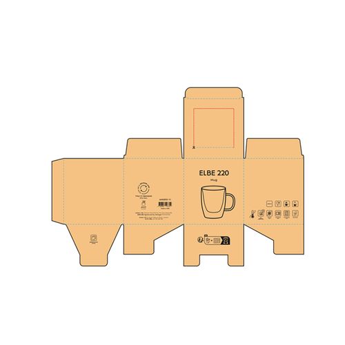 Tasse Elbe 220 en verre borosilicate 250 ml