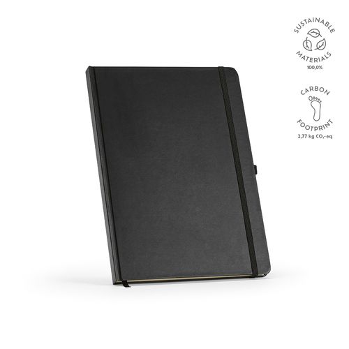 black Libreta Marquez A4 de tapa dura; 240 hojas recicladas de 70 gsm