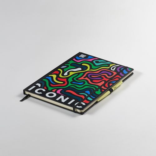 Carnet Marquez A4 couverture rigide, 240p recyclées 70g/m²