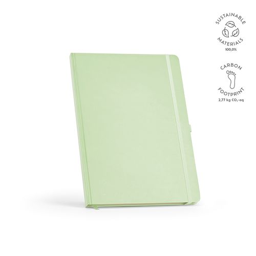 verde pastel Libreta Marquez A4 de tapa dura; 240 hojas recicladas de 70 gsm