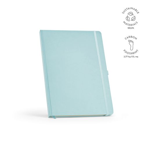 azul / blanco pastel Libreta Marquez A4 de tapa dura; 240 hojas recicladas de 70 gsm