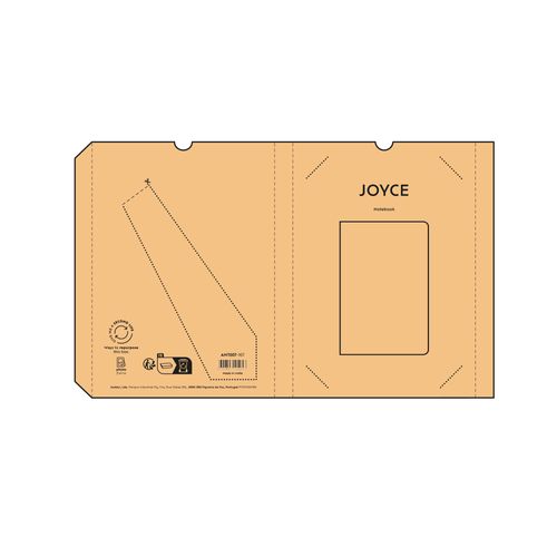 Carnet Joyce couverture en feuille bananier, 196p 80g/m²