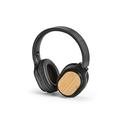 Casque sans fil Fleming en rABS/bambou, 400mAh, autonomie 8h