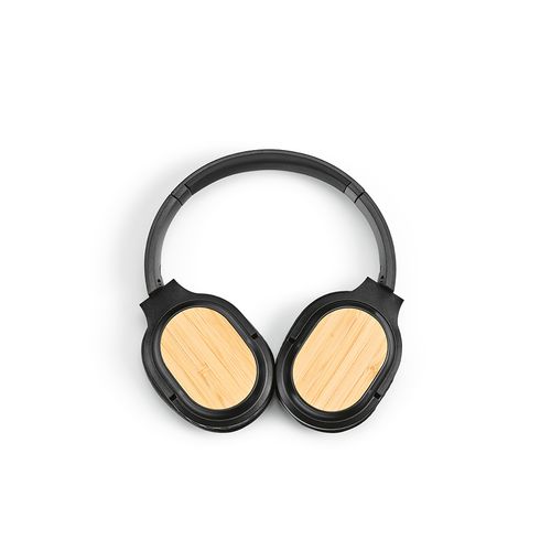 Casque sans fil Fleming en rABS/bambou, 400mAh, autonomie 8h