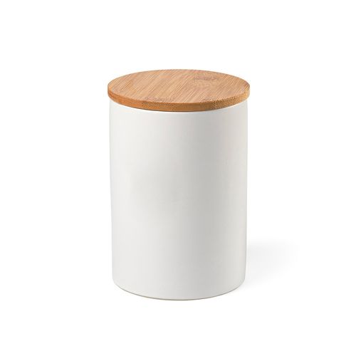 RECIPIENTE MUNCH 1000; DE CERÁMICA DE 980 ML CON TAPA DE BAMBÚ