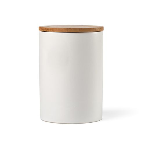 Bocal Munch 1000 céramique 980 ml, couvercle en bambou