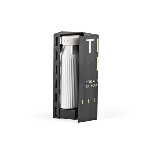 Gourde Timeos rInox 690ml. Double paroi, étanche. Rappel LED