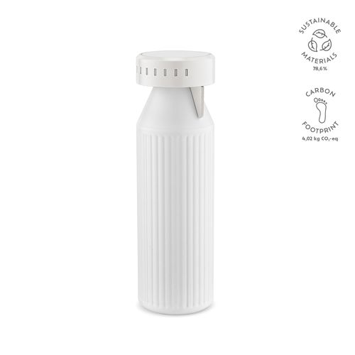 Botella Timeos; rInox,690 ml. Doble, hermética. Recordatorio LED