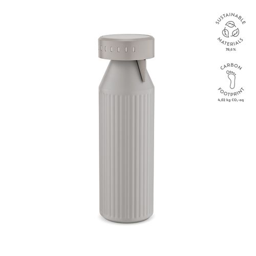 Botella Timeos; rInox,690 ml. Doble, hermética. Recordatorio LED