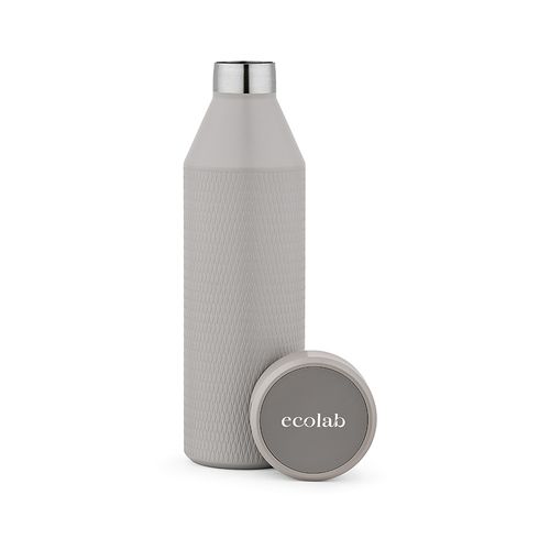 Botella Timeos; rInox,690 ml. Doble, hermética. Recordatorio LED