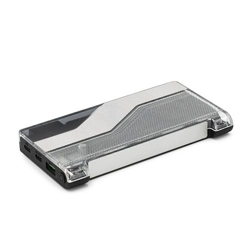 black Batería externa Voltix ; de rABS, 10000 mAh, 18 W, pantalla LED