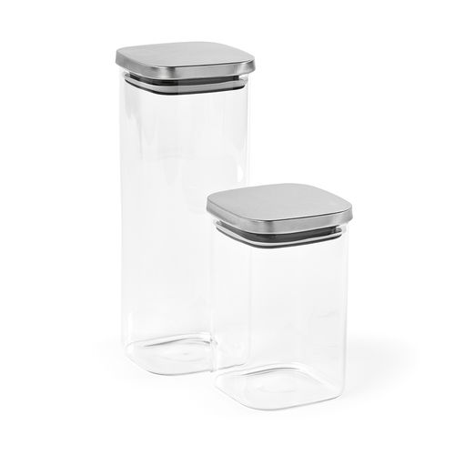 Bocal Delacroix 1200 verre borosilicaté 1270 ml, couvercle rInox