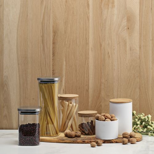 Bocal Delacroix 1200 verre borosilicaté 1270 ml, couvercle rInox