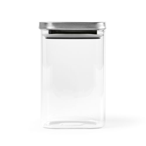 Bocal Delacroix 1200 verre borosilicaté 1270 ml, couvercle rInox