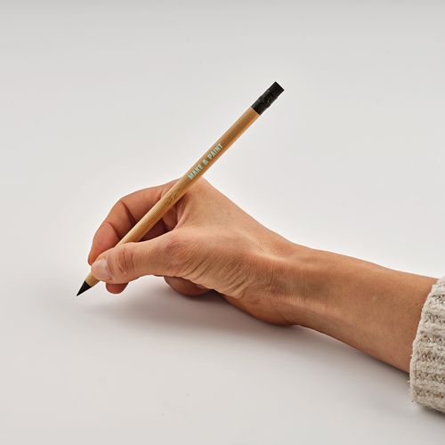 Bolígrafo sin tinta Kerouac; bambú con punta de grafito y goma