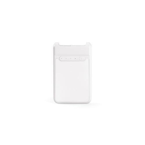 white Batería externa AmpX; rABS , 6000 mAh y 18 W. Carga PC 2/ 3 veces
