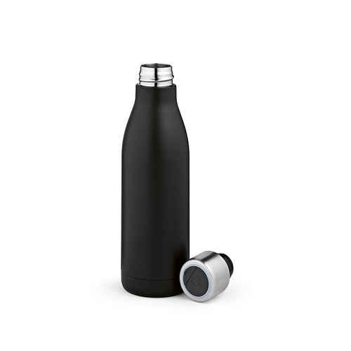 black Botella Parana; de rInox, 550 ml. Doble pared. Esterilizador UV
