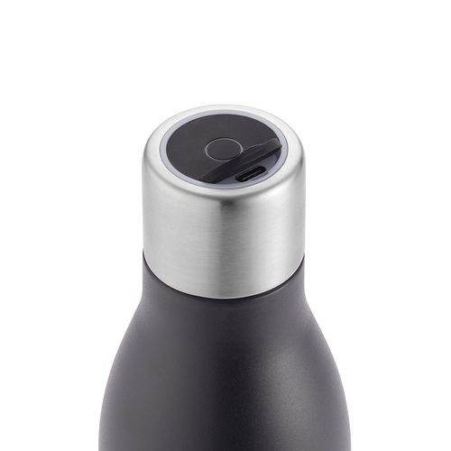black Botella Parana; de rInox, 550 ml. Doble pared. Esterilizador UV