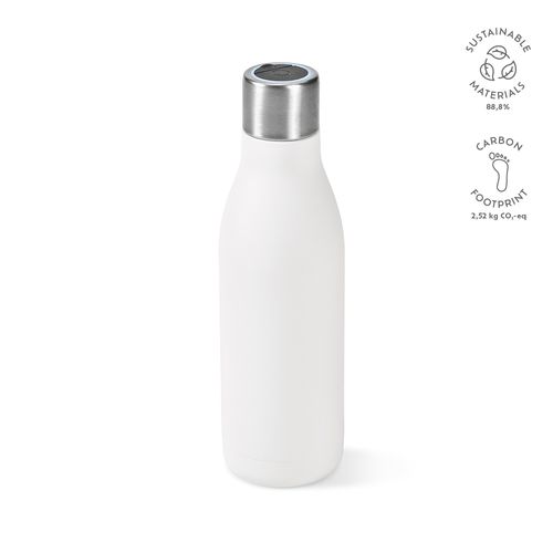 white Botella Parana; de rInox, 550 ml. Doble pared. Esterilizador UV