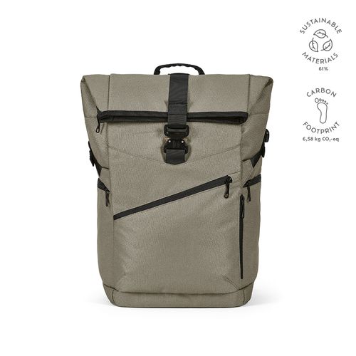 Sac à dos Coloma 28L rPET. Haut enroulable. Poche ordinateur 17"
