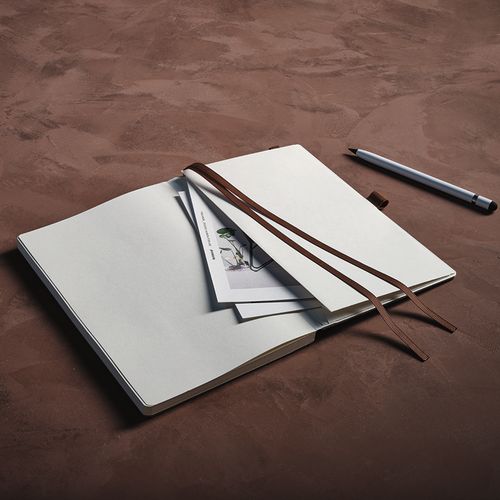 Carnet Steinbeck couverture en bois, 196p 70g/m² - 5
