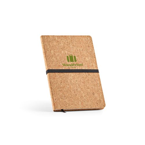 Carnet Goethe couverture en liège, 196p recyclées 70g/m²