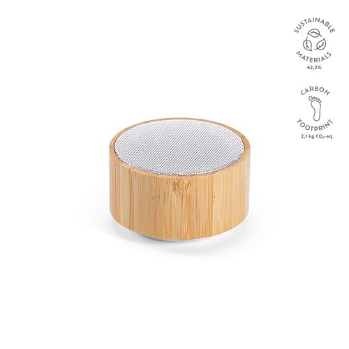 natural Altavoz Einstein; Bambú, rABS, 400 mAh. Autonomía hasta 3 h. 3 W