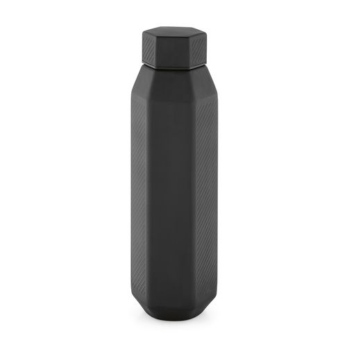 Botella Hexagul; rInox, 530 ml. Doble pared  hexagonal, hermética
