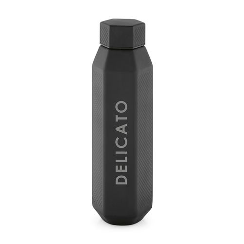 Gourde Hexagul rInox 530ml.Double paroi, étanche.Forme hexagonale