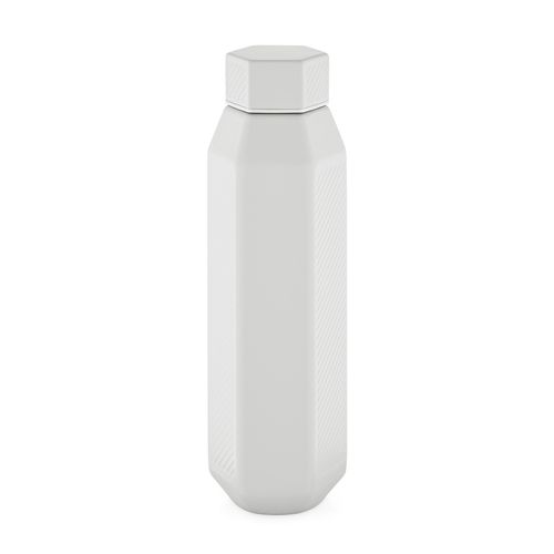 Botella Hexagul; rInox, 530 ml. Doble pared  hexagonal, hermética