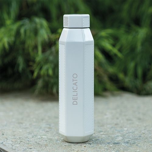Botella Hexagul; rInox, 530 ml. Doble pared  hexagonal, hermética