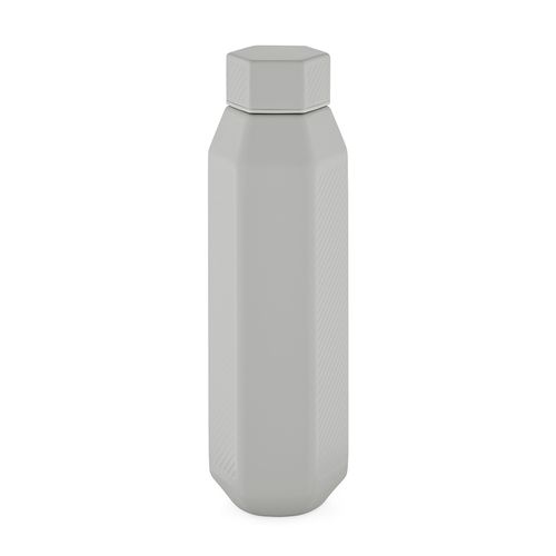 Gourde Hexagul rInox 530ml.Double paroi, étanche.Forme hexagonale