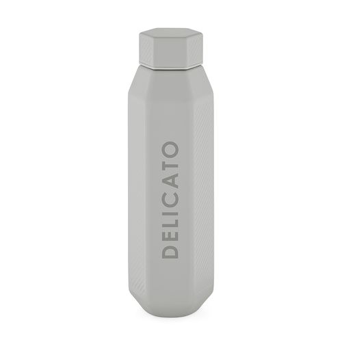 Gourde Hexagul rInox 530ml.Double paroi, étanche.Forme hexagonale