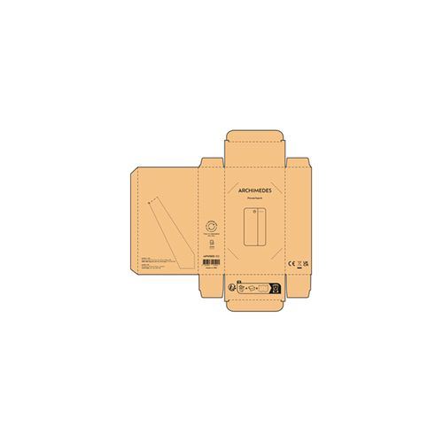 natural Batería externa Archimedes; corcho, paja de trigo, 10000 mAh,15 W