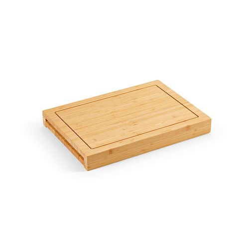 TABLA DE BAMBÚ BRANCUSI CON 3 CUCHILLOS DE COCINA INCORPORADOS