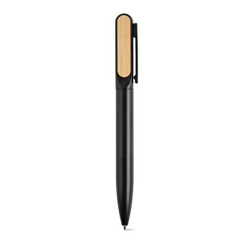 Stylo Plato en aluminium recyclé, encre bleue 1 km Dokumental®