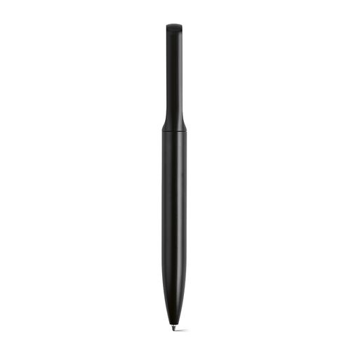 black Bolígrafo Plato de rAluminio. Tinta Dokumental® azul de 1 km