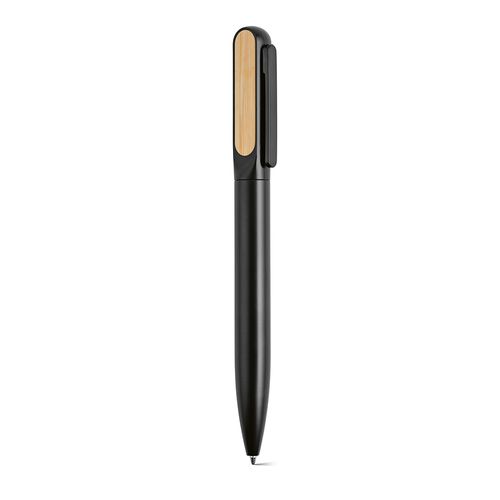 Stylo Plato en aluminium recyclé, encre bleue 1 km Dokumental®
