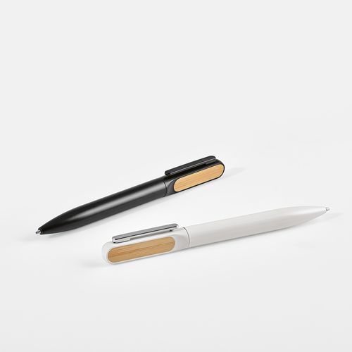 Bolígrafo Plato de rAluminio. Tinta Dokumental® azul de 1 km