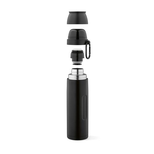 Termo Flinders;  de rInox,  1080 ml. Incluye 2 tazas y mosquetón