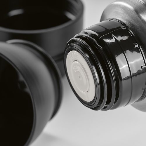 Termo Flinders;  de rInox,  1080 ml. Incluye 2 tazas y mosquetón