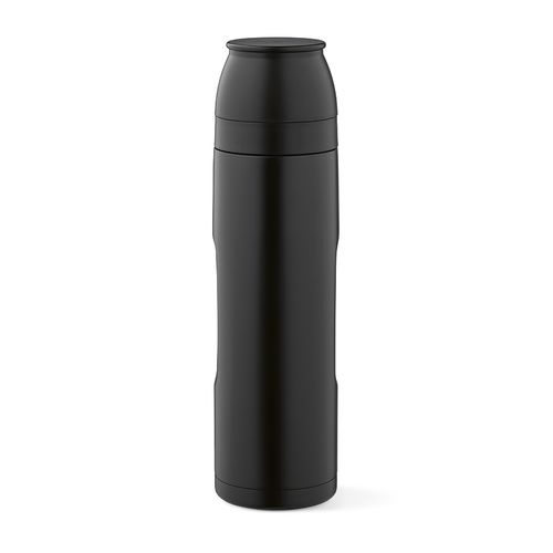 Termo Flinders;  de rInox,  1080 ml. Incluye 2 tazas y mosquetón